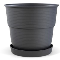 Milano Flower Pot in 3 Colors and 9 Sizes, Saucer Optional