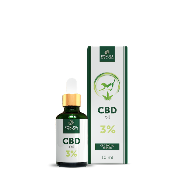 GreenLine CBD Oil 3% - CBD Oil with Salmon Oil for Dogs - 10 ml