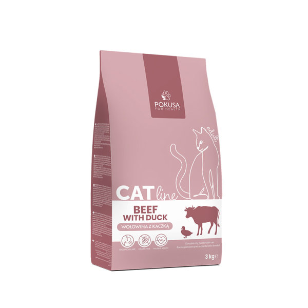 CatLine Dry Food Beef & Duck for Cats – Grain-Free & High-Quality